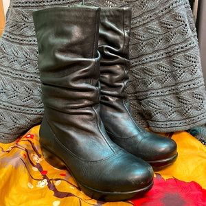 Dansko Women's Devin Slouch Boot Black Nappa Sz EU 39